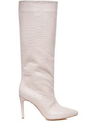 Ginissima - Ilona Boots Embossed Leather, Under Knee - Lyst