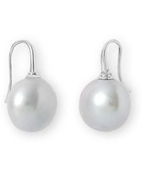 Pearls of the Orient Online - Gratia Large Cultured Freshwater Pearl Drop Earrings On - Lyst