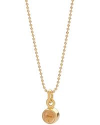 Nellou Jewellery - Gem Dot Citrine Birthstone Necklace November Plated Sterling - Lyst