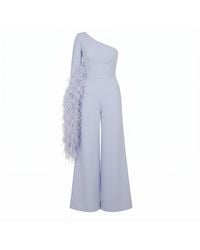 Nomi Fame - Nymph Soft One Sleeve Asymmetric Neckline Jumpsuit - Lyst