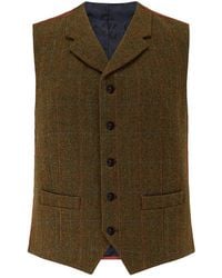 Guards London - Sherwood Tweed Wool Waistcoat - Lyst