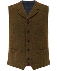 Guards London - Sherwood Tweed Wool Waistcoat - Lyst