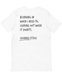 Anchor and Crew - Think Ocean Leopard Aspirations Cotton Embroidered T-Shirt - Lyst