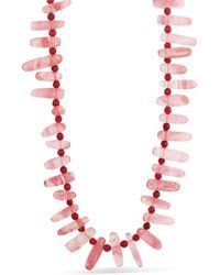 Hannah B. Jewelry - Rose Quartz Spike Necklace - Lyst