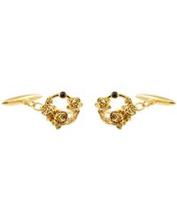 Lee Renee - Diamond Rose Halo Cufflinks - Lyst