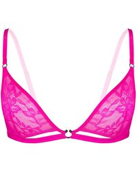 MONIQUE MORIN LINGERIE - Hologram Bralette Electric - Lyst