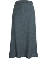 2KStyle - Sharon Wool-Blend Bias-Cut Midi Skirt - Lyst