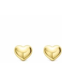 Unaloe - Plated Heart Stud Earrings – Small Elegant Shiny Perfect Gift Idea – Jewellery For - Lyst