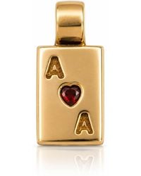 The Lila Lobster - Rose Ace Charm Bronze - Lyst