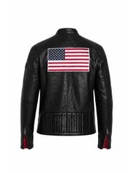 Mauritius - American Flag Leather Jacket George - Lyst