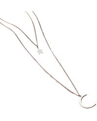 Posh Totty Designs - Sterling Silver Moon And Star Layered Necklace Set - Lyst