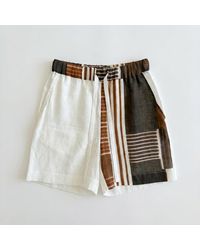 Studio Afuera - Lima Clay Linen Shorts - Lyst