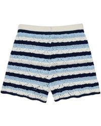 Thisisu Collection - Costa Striped Beachwear Knit Shorts - Lyst