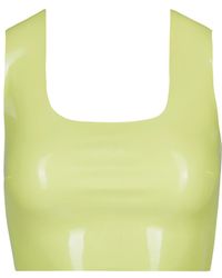 Commando - Faux Patent Leather Crop Top - Lyst