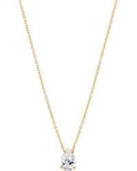 SALLY SKOUFIS - Pure Droplet Necklace Petite With Made Cz Diamond Stimulant - Lyst