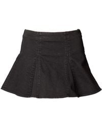 Love and Nostalgia - Kelly Denim Flip Skirt - Lyst
