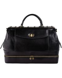 Time Resistance - Leather Doctor Bag, Medical Bag, Leather Handbag - Lyst