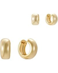 Nazzar - Small & Medium Wide Tube Hoops Set - Lyst