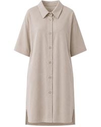 Oh!Zuza - Neutrals Meryl Linen Viscose Shirt Nightdress - Lyst