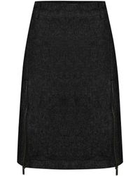 Gov Denim - Denim Pencil Skirt With Front Slit - Lyst