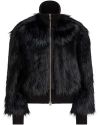 Love and Nostalgia - Mafia Wife Fur Bomber Jacket - Lyst