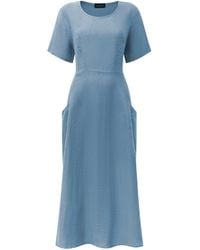 James Lakeland - Denim Linen Midi Dress - Lyst