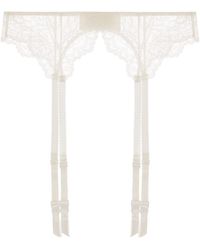 Journelle - Anais Suspender Belt Powder - Lyst