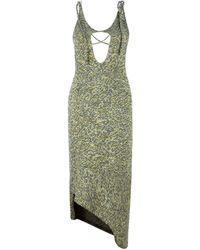 Gunda Hafner Ltd - Multicoloured Knit Dress With Plunging Back - Lyst