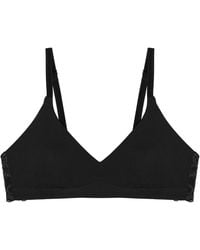 Journelle - Estelle Soft Bra Noir - Lyst