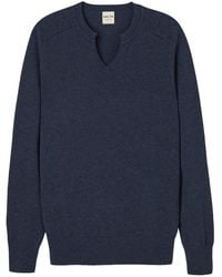 Salts Cashmere - Split Crew Neck Sweater - Lyst