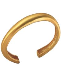 LINYA JEWELLERY - Grel Thick Asymmetric Matte Bracelet - Lyst