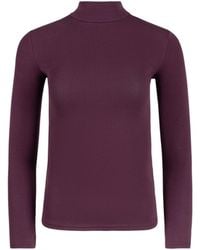 Lou&Up (Formerly Loup Clothing) - Essential Turtleneck Plum - Lyst