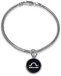 N'damus London - Libra Zodiac Astrolab Leather & Sterling Bracelet - Lyst