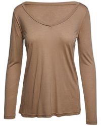Conquista - Light V Neck Top - Lyst
