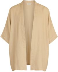 ORIGIN OF HEARTS - Neutrals Vela Linen Kimono Shirt For Elevated Summer Style - Lyst
