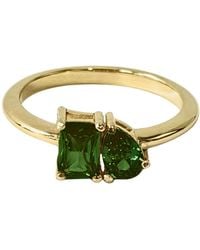 Belinda Jewelz - Toi Et Moi Emerald Birthstone Ring - Lyst