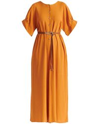 Paisie - Relaxed Fit Wide Leg Jumpsuit With Belt - Lyst