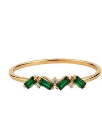 Belinda Jewelz - Emerald Full Baguette Birthstone Ring - Lyst