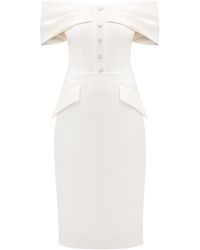 Tia Dorraine - Steel Confidence Off-Shoulder Midi Dress - Lyst