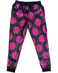 Any Old Iron - Smiley Sequin Joggers - Lyst