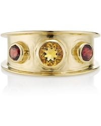 Augustine Jewels - Citrine & Garnet Statement Ring - Lyst