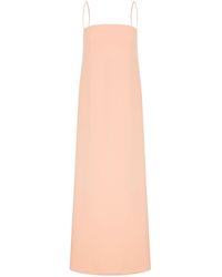 NAZLI CEREN - Aella Long Dress In Apricot Cream - Lyst