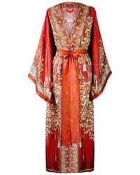 Silk&Soul - Tree Of Life Silk Robe - Lyst