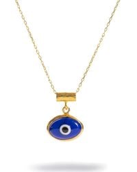 Ebru Jewelry - Watch Over Me Evil Eye Necklace - Lyst