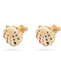 Onewildone - Happiest Here Shell Earrings - Lyst