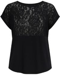 Conquista - Lace Panel Top – Timeless Elegance With A Modern Touch - Lyst