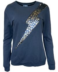 Any Old Iron - Golden Leopard Sequin Lightning Sweatshirt - Lyst