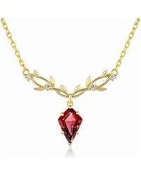 Azura Jewelry New York - Elven Entwine Mozambique Garnet Necklace Vermeil - Lyst