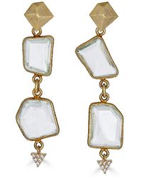 Loni Paul Jewelry - Asymmetrical Quartz Earrings - Lyst