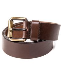 THE DUST COMPANY - Leather Belt Dark - Lyst